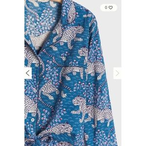 Printfresh Bagheera Indigo Long Sleeve Sleep Top,
Size L,